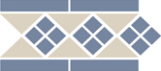 Topcer Octagon Border LISBON with 1 strip (Tr.16, Dots 11, Strips 11) 28х15 см