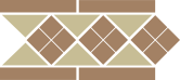 TOPCER Border LISBON 1 with 1 strip (Tr.03, Dots 04, Strips 04) 28x15