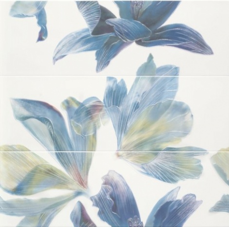 Панно Decor set (3) Bloom Aqua/lime 84x85