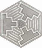 Hexagono Igneus Cemento  23x26,6