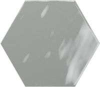 Ribesalbes Geometry Hex Grey Glossy 15x17,3